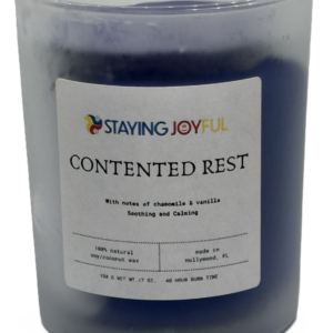 Contented Rest aromatherapy & color therapy candle