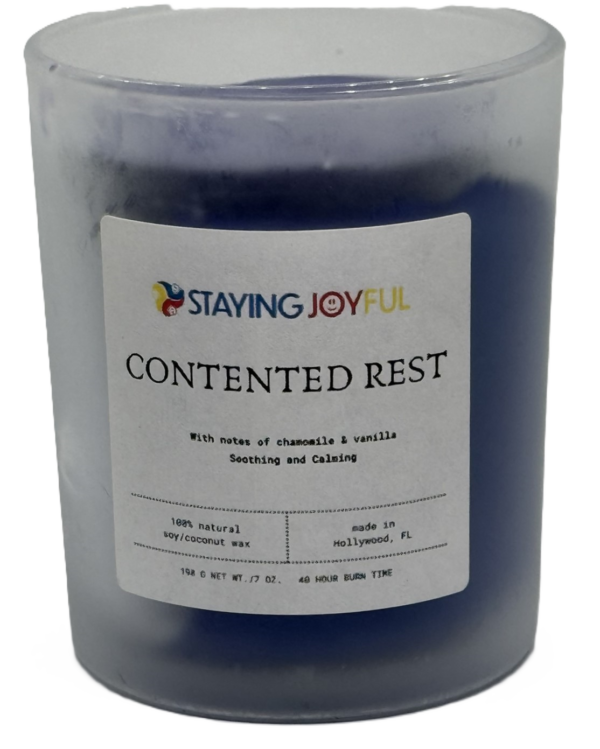 Contented Rest aromatherapy & color therapy candle
