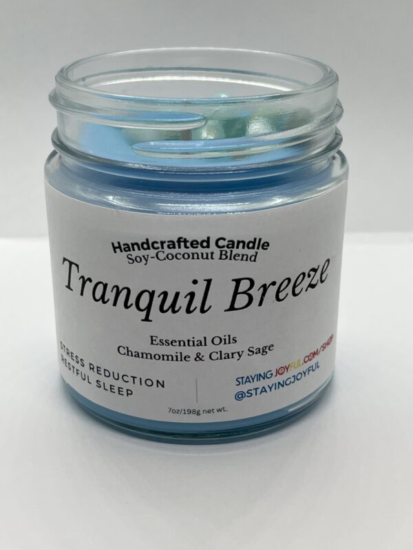 Tranquil Breeze aromatherapy & color therapy candle