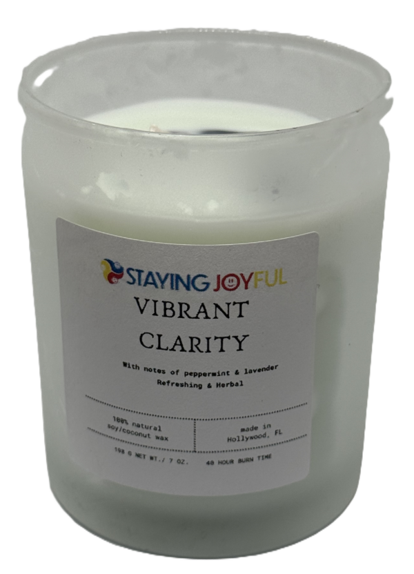 Vibrant Clarity aromatherapy & color therapy candle