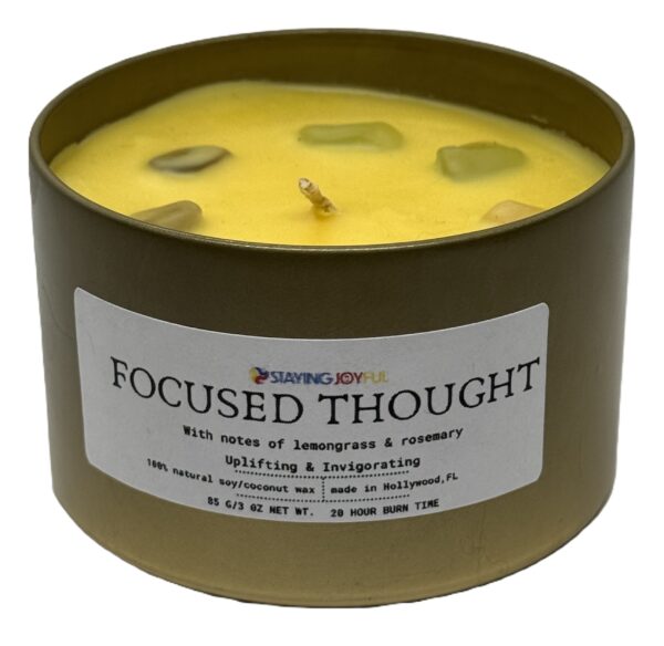 Focused Thought aromatherapy & color therapy candle - Image 4