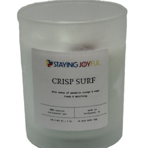 Crisp Surf aromatherapy & color therapy candle