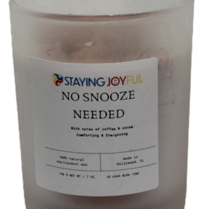 No Snooze Needed aromatherapy and color therapy candle