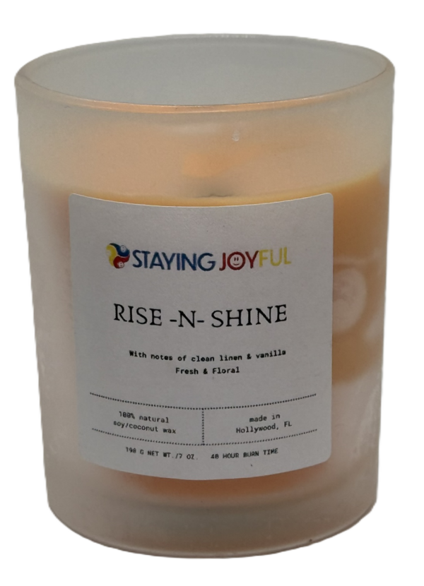 Rise & Shine aromatherapy & color therapy candle